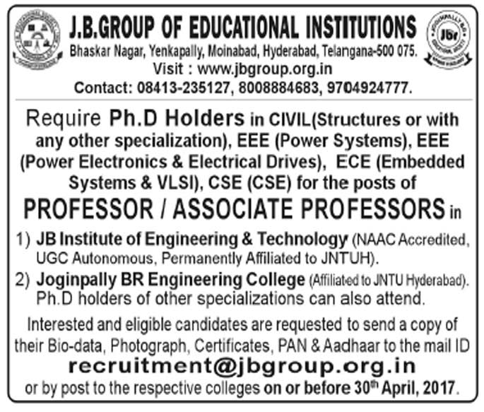 Welcome to JB Group Educational Institutions - Home